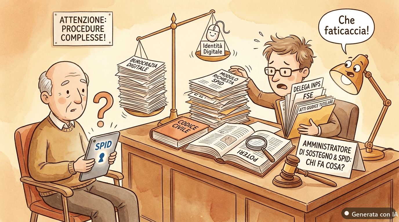 Amministratore di sostegno e SPID: chi gestisce l’identità digitale del beneficiario