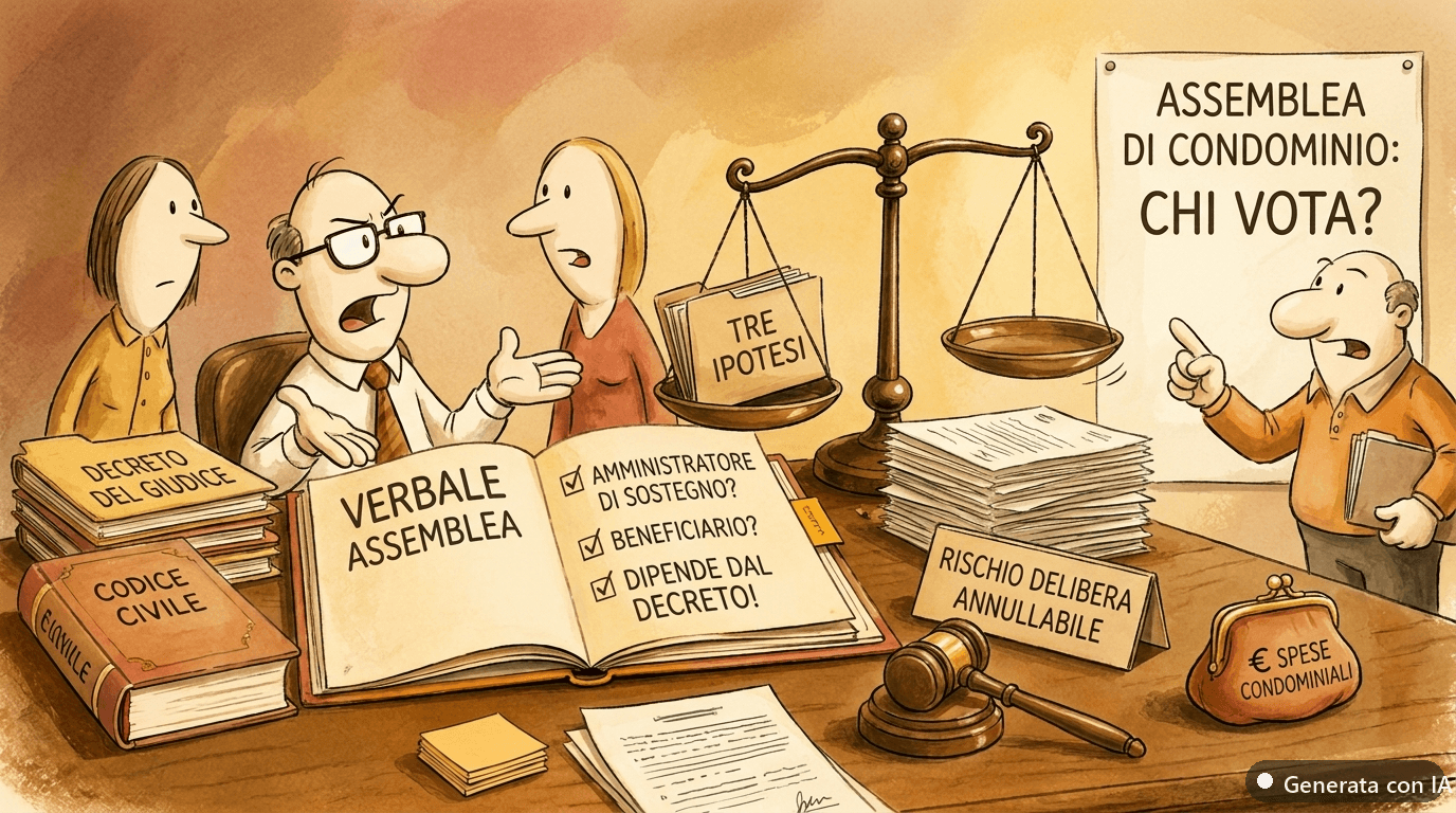 Amministrazione di sostegno e condominio: chi vota nell’assemblea per il beneficiario?
