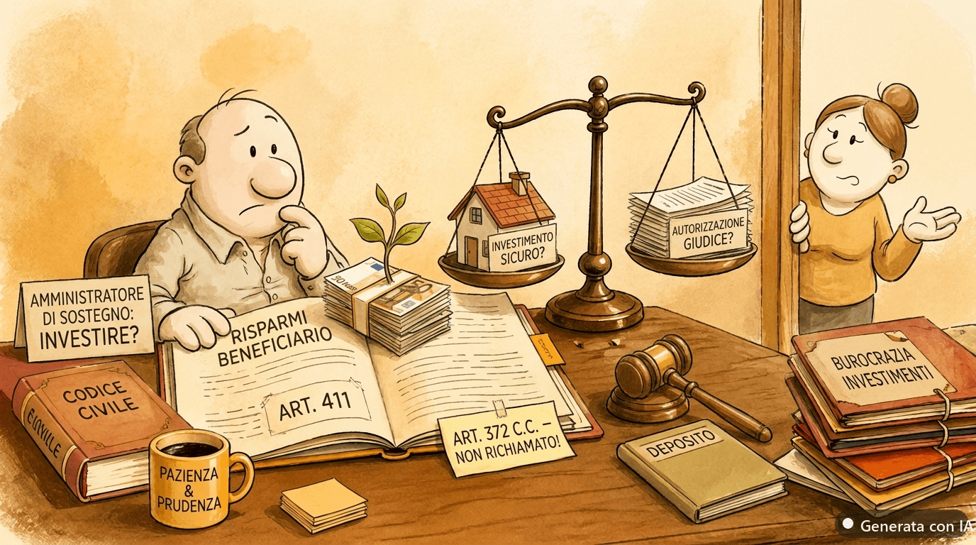 Investimenti e amministratore di sostegno: si possono impiegare i risparmi del beneficiario?